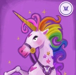 Velvet Unicorn by Vi